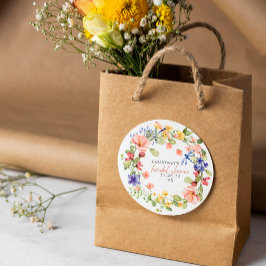 花とトンボリースブライダルシャワー スクエアシール