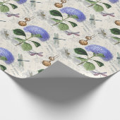 花とトンボヴィンテージ国 ラッピングペーパー (角)