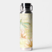 花とトンボ ウォーターボトル (背面)