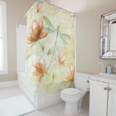 花とトンボ シャワーカーテン (インサイチュ)