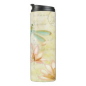 花とトンボ タンブラー (回転右)