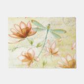 花とトンボ ドアマット (正面)