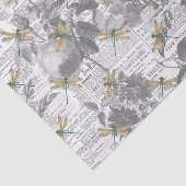 花とトンボ 薄葉紙 (詳細)