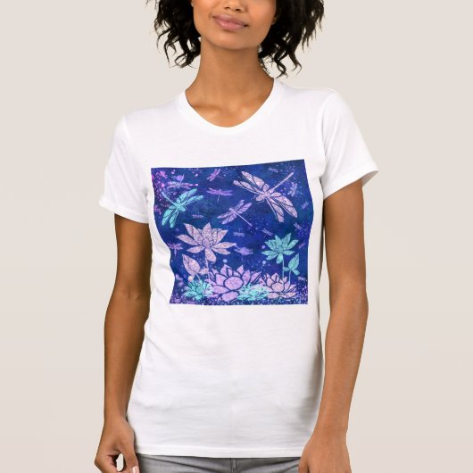 花とトンボTシャツ Tシャツ (正面)