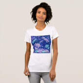 花とトンボTシャツ Tシャツ (正面フル)