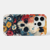 花とドクロ iPhoneケース (裏面横)