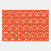 花とドット ラッピングペーパーシート (正面2)