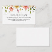 花とハチのシャワーエンクロージャーカード エンクロージャーカード (正面/裏面)