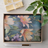花とハチドリのティッシュペーパー 薄葉紙 (ギフト)