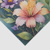 花とハチドリのティッシュペーパー 薄葉紙 (詳細)