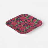 花とハチドリ ペーパープレート (傾斜あり)