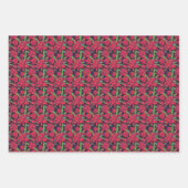 花とハチドリ ラッピングペーパーシート (正面2)