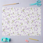 花とハチドリ 薄葉紙 (クラフト)