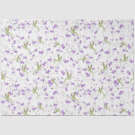 花とハチドリ 薄葉紙