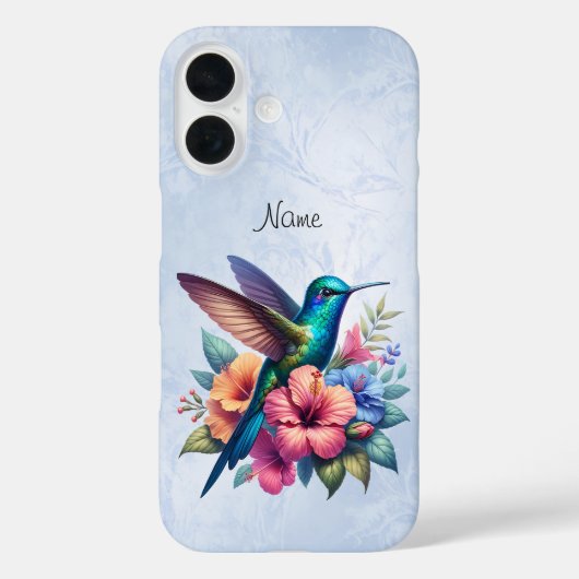 花とハミングバードCase-Mate iPhone Case Case-Mate iPhoneケース (裏面)