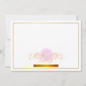 花とハートデザインハッピーマザーズデイカード (裏面)