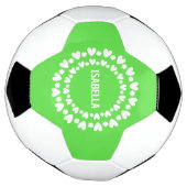 花とハート名 サッカーボール (回転)