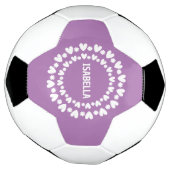 花とハート名 サッカーボール (回転)