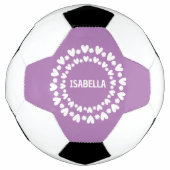 花とハート名 サッカーボール (正面)