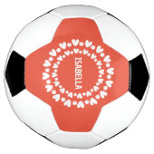花とハート名 サッカーボール (回転)