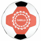 花とハート名 サッカーボール (正面)