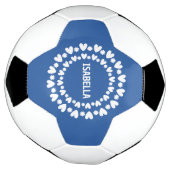 花とハート名 サッカーボール (回転)