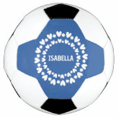 花とハート名 サッカーボール (正面)