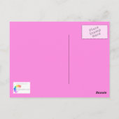 花とハート – はがき (裏面)