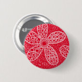 花とハート 缶バッジ (正面&裏面)