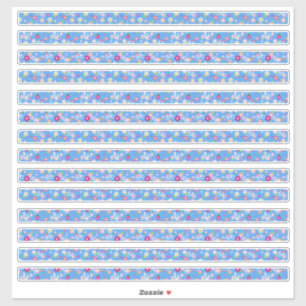 花とバイク シール