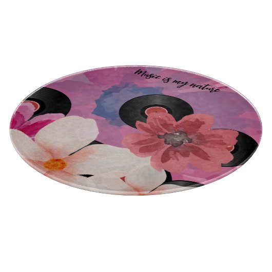 花とビニール カッティングボード (角)