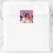 花とビニール スクエアシール (バッグ)