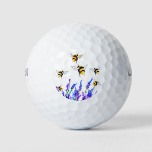 花とビー飛んでいるズのゴルフボール ゴルフボール
