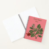 花とピンクのカバーRegency Romance Lover ノートブック (内部)