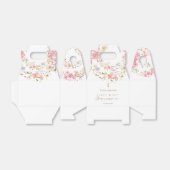 花とフェイクグリッターFirst Communion フェイバーボックス (折り畳みなし)