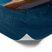 花とフォヴィスト日照り窓 – 暖かい家 ポスター (角)