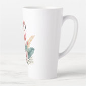 花とフラミンゴ カフェラテマグ (右)