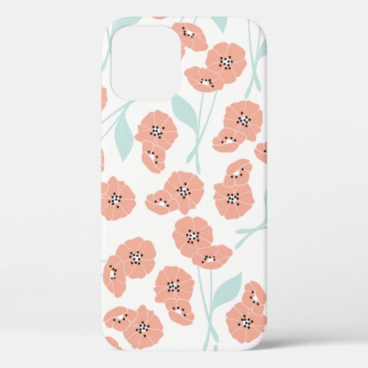 花とフローラ要素 Case-Mate iPhoneケース (裏面)