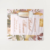 花とブランチとバブル ブライズシャワー タペストリー (正面(横))