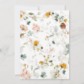 花とプロセッコのウェディングシャワーテンプレート 招待状 (裏面)