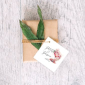 花とプロセッコのウェディングシャワー感謝祭 フェイバータグ