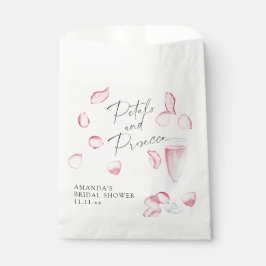 花とプロセッコのブライズシャワー フェイバーバッグ