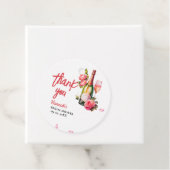 花とプロセッコのブライズシャワー 感謝 フェイバータグ (インサイチュ)