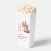 花とプロセッコのブライダルシャワーパーティー フェイバーボックス (はじけた状態)