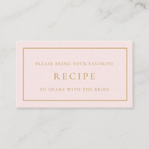 花とプロセッコのブライダルシャワーレシピ エンクロージャーカード