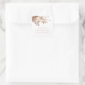 花とプロセッコの花の感謝祭 ブライズシャワー スクエアシール (バッグ)