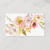 花とプロセッコの花嫁シャワー エンクロージャーカード (裏面)