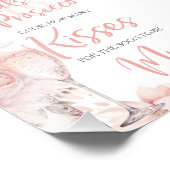 花とプロセッコ ブラッシュ ピンク フラワーブライダルシャワー フォトプリント            (角)