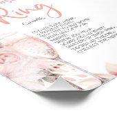 花とプロセッコ リングゲーム ハント リング フォトプリント            (角)