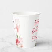 花とプロセッコ | ワイルドガーデン ブライダルシャワー 紙コップ (右)